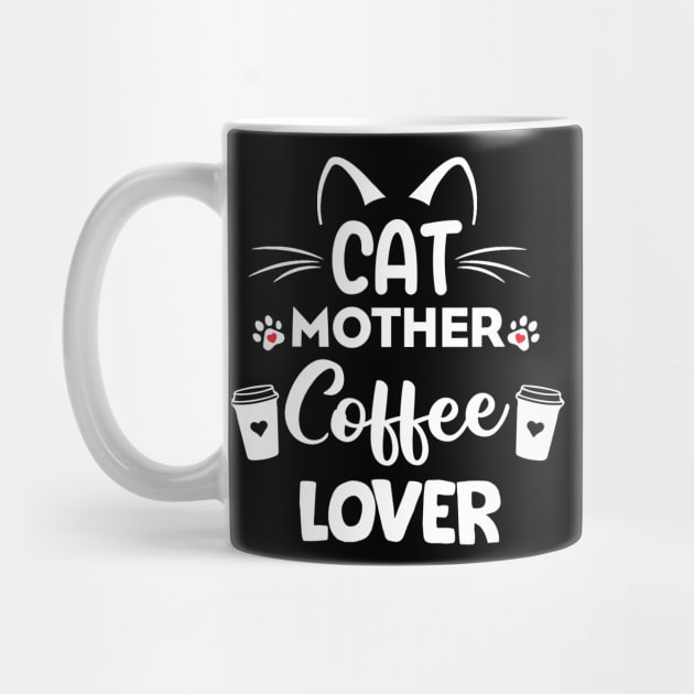 cat mother coffee lover cute whiskers cat lady coffee lover gift by Moe99